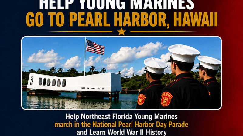 Help Young Marines go to Pearl Harbor